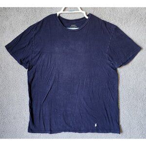 POLO Ralph Lauren Navy Blue Pony Logo Classic Fit T Shirt Size XL Cotton